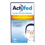 Actifed 2,5 mg 12 Compresse Congestione Nasale e Raffreddore