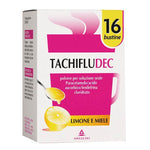Tachifludec Gusto Limone E Miele | Farmaco Paracetamolo Vitamina C e Fenilefrina | 16 Bustine