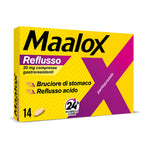 Maalox Reflusso | Farmaco Pantoprazolo per Reflusso Gastroesofageo | 14 Compresse 20mg