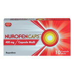 NurofenCaps 400mg | Analgesico Antinfiammatorio | 10 Capsule Molli