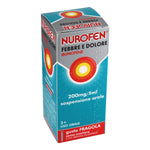 Nurofen Febbre e Dolore 200mg/5ml | Sciroppo Antipiretico Analgesico Bambini | Gusto Fragola 100ml