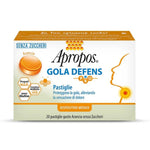 Apropos Gola Defens PRO Senza Zuccheri | Protezione Gola Arancia | 20 Pastiglie