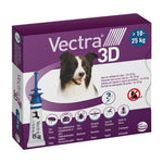 Vectra 3D | Pulci E Zecche E Zanzare | 3 Pipette 10-25kg Blu