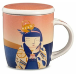 Neavita Infusiera Viaggi Di Benessere Giappone - In New Bone China Con Filtro In Acciaio 380ml