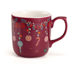 Neavita Mug Tazza Tisane In Ceramica New Bone China Natale Rossa 400ml