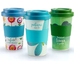 Neavita Mug Tazza Bamboo Watercolor Farfalla 400 ml