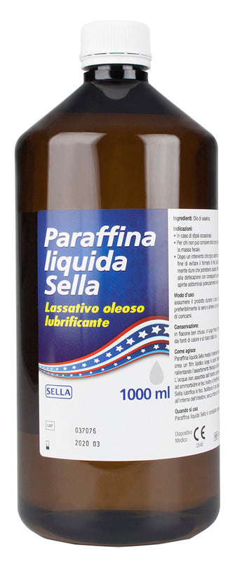 Paraffina Liquida Lassativo Lubrificante ( Olio Di Vaselina ) 1000ml - Sella Paraffina Liquida Lassativo Lubrificante ( Olio Di Vaselina ) 1000ml - Sella