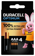 DURACELL OPTIMUM AAA B4 4PILE