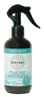 Etereal Fresco Pulito | Spray Profumato Tessuti e Ambiente Igienizzante | 250 ml
