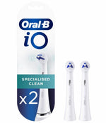 Oral-B iO Testine di Ricambio Specialised Clean Bianche 2 Pezzi