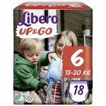 Libero Up & Go Taglia 6 13-20kg | Pannolini Mutandina | 18 Pezzi