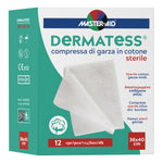 Master Aid Dermatess Cotone - Compresse Di Garza Idrofila Sterile 36x40cm 12 Pezzi