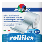 Master Aid Rollflex Cerotto Garza Autoadesiva Fissaggio Medicazioni 5m X 5cm