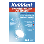 Kukident Freschezza Duratura Compresse Pulenti per Dentiere 54 Pezzi