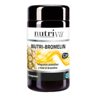 Nutriva Nutri-Bromelin | Integratore Bromelina Enzima Digestivo | 30 Compresse