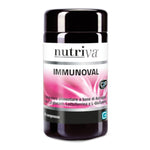 Nutriva Immunoval | Integratore Difese Immunitarie Astragalo Lattoferrina Beta Glucani | 30 Compresse