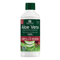 Optima Aloe Pura - Aloe Vera E Mirtillo Rosso Puro Succo 1 Litro
