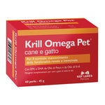 Krill Omega Pet | Integratore Omega-3 Pelo Pelle Reni Cani Gatti | 60 Perle