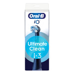 Oral-B iO Ultimate Clean Black | Testine Ricambio Spazzolino Elettrico | 3 Pezzi