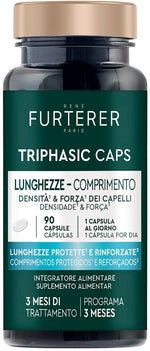 Triphasic Caps Lunghezze | Integratore Capelli Lunghi Biotina Zinco | 90 Capsule