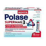 Polase SuperMag3 magnesio vitamina B6 18 stick gusto ciliegia