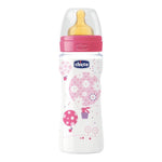 Chicco Biberon Benessere Caucciù Rosa 330ML