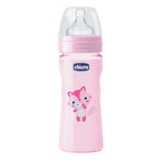 CHICCO Biberon Benessere Silicone Rosa 250ML