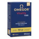 Omegor Vitality 1000 integratore Omega 3 EPA DHA vitamina E 60 capsule molli