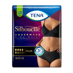 Tena Silhouette Noir Plus M Vita Alta - Mutandine Assorbenti Colore Nero Perdite Urinarie 9 Pezzi