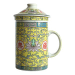 Himalaya Old China - Tisaniera Porcellana Loto Giallo