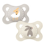 MAM Original 2-6 Mesi | Succhietto Silicone Neutro Confezione Doppia | 2 Pezzi