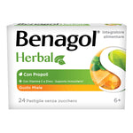 Benagol Herbal Miele | Pastiglie Gola Vitamina C Zinco Propoli | 24 Pastiglie