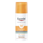 Eucerin Sun Gel-Creme Medium Oil Control Tinted Dry Touch Fp50+ Protezione Solare Molto Anta Pelle Acneica 50ml