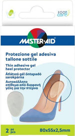 Master Aid Foot Care Protezione Gel Adesiva Tallone Sottile 2 Pezzi