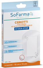 Sofarmapiù Cerotti Aqua-Stop 10cm X 15cm 4 Pezzi