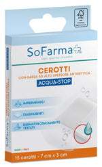 Sofarmapiù Cerotti Aqua-Stop 7 Cm X 3 Cm 15 Pezzi