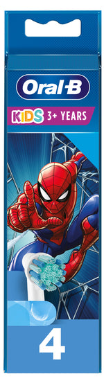 Oral-B Testine Di Ricambio Power Refill Spiderman 4 Pezzi