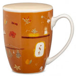 Neavita Infusiera Coccole Te' In New Bone China Con Filtro In Acciaio Arancione 370ml