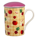 Neavita Happy Fruits Infusiera - In New Bone China Con Filtro In Acciaio Gialla 300ml
