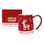 Hymalaya Handy Mug Tazza In Gres Merry Deer 600ml