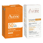 Avene Solari Ultra Fluid Perfezionatore Spf 50+ Protezione Molto Alta Colorata 50ml + Vitamin Activ Cg Siero 10ml Omaggio