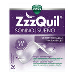 Vicks ZzzQuil Sonno Cerottini Nasali | Dispositivo Medico Congestione | 26 Pezzi