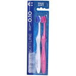 Curasept Softline Bi-Pack | Spazzolino Maxi Soft 0.10 | 2 Pezzi