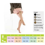 Kamila Bas New 70 Den Gambaletto Maglia A Rete Nero Tg 3