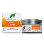 Dr. Organic Manuka Honey | Crema Viso Pelle Secca Nutriente Riparatrice Acido Ialuronico | 50 ml