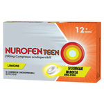 NurofenTeen 200mg | Analgesico Antinfiammatorio Adolescenti | 12 Compresse Orosolubili Limone