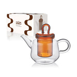 Himalaya Teiera Ambra | Vetro Borosilicato Pyrex con Filtro | 800 ml