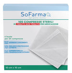 Sofarmapiù Compresse Sterili TNT | Garze TNT 10x10 | 100 Pezzi