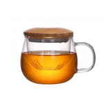 Himalaya Infusiera Bice | Tisaniera Vetro Borosilicato e Bambù | 350 ml
