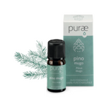 Purae Pino Mugo Bio | Olio Essenziale Balsamico Vie Respiratorie | 10ml